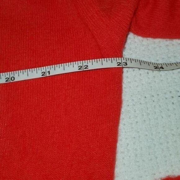 Pickering Vintage Embroidered "Eagle Ridge" Red Wool V-neck LS Sz L Sweater - Picture 8 of 9
